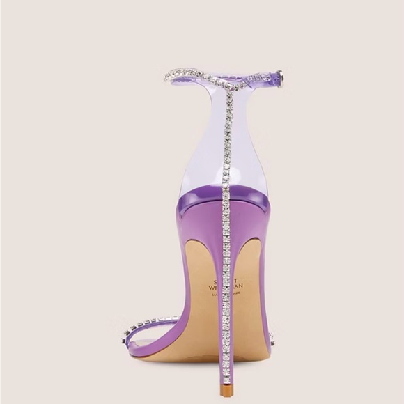 Stuart Weitzman Embellished PVC Sandals - Picture 3 of 4